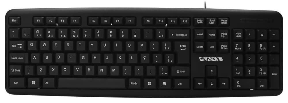 Teclado Satellite AK-951 USB - Black (Português)