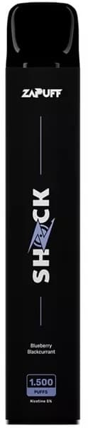 Vaper Zapuff Shock Descartável 50mg Nicotina 1500 Puff - Blueberry Blackcurrant