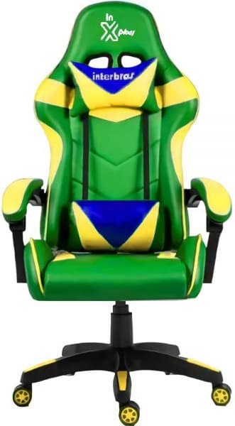 Cadeira Gaming Interbras RF-808-2 - Brasil Colors