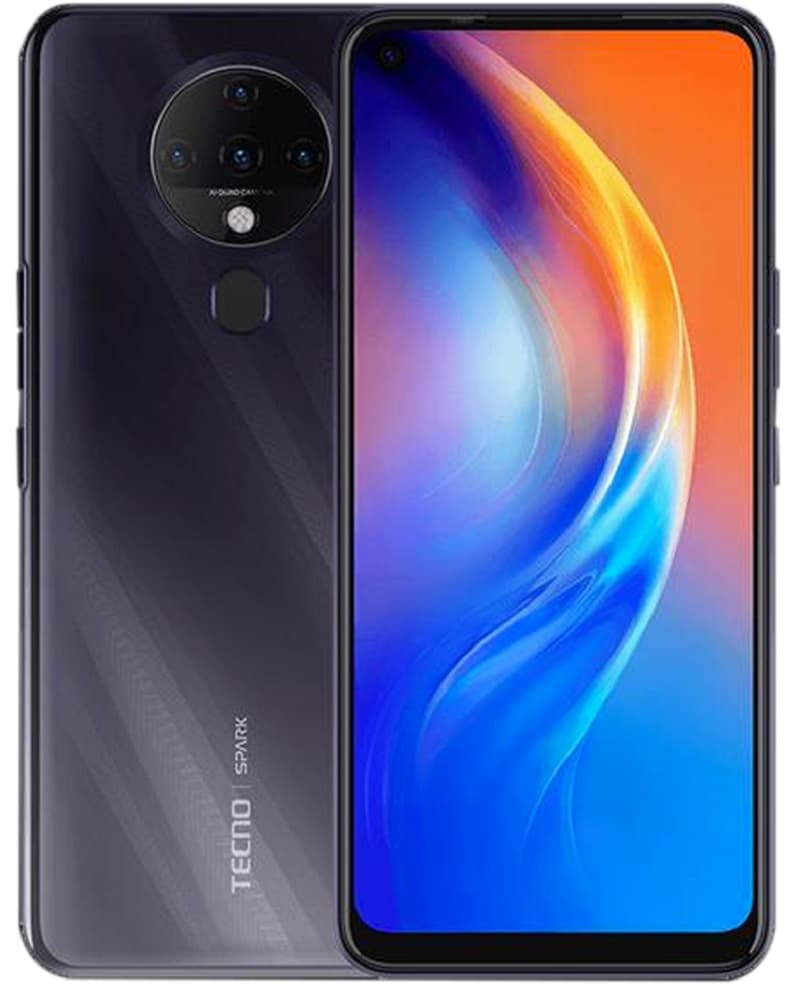 Smartphone Tecno Mobile Spark 6 KE7 LTE DS 6.8" 4/64GB - Preto