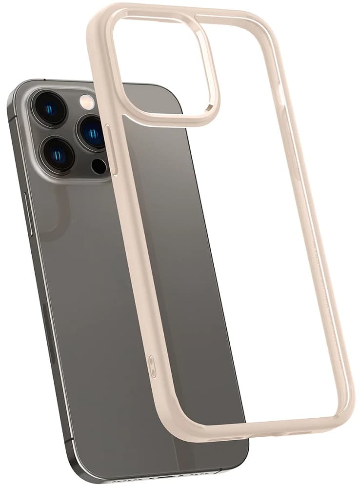 Capa Spigen Para IPhone 14 Pro ACS04668 Crystal Hybrid - Sand Beige 1