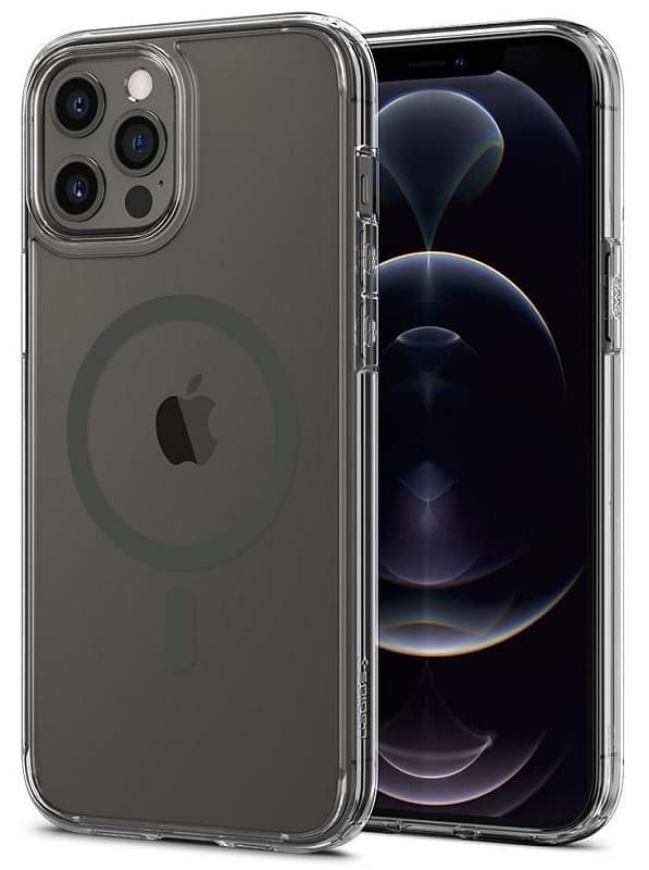 Capa Spigen para iPhone 12 Pro Max ACS03022 Crystal Hybrid Mag - Graphite