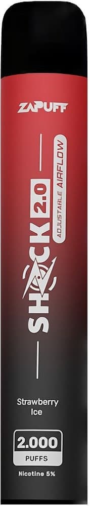 Vaper Zapuff Descartável Shock 2.0 2000 Puffs - Strawberry Ice