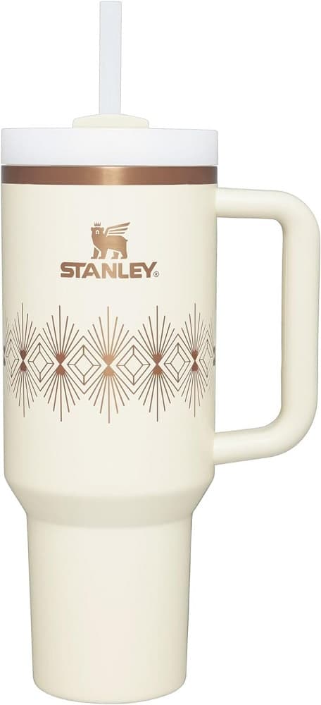 Copo Térmico Stanley The FlowState Quencher H2.0 1.18L - Cream Gloss Deco 1