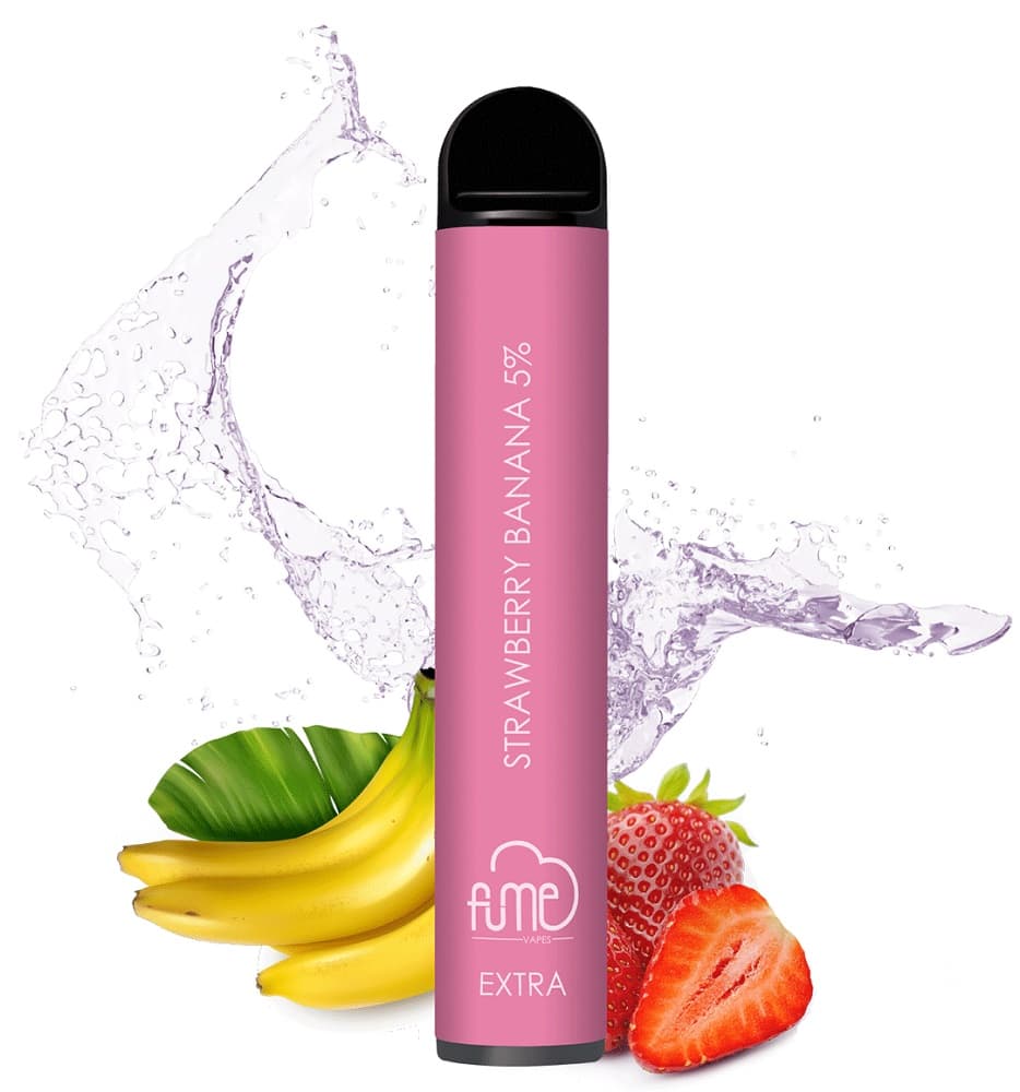 Vaper Descartável Fume Extra 5% Nicotina 1500 Puffs - Strawberry Banana