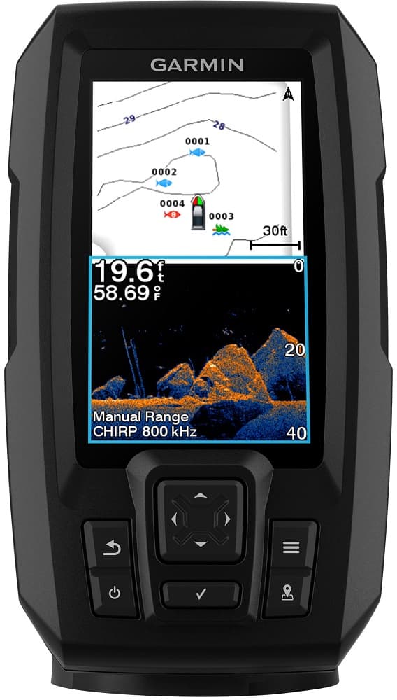Sonar para Pesca Garmin STRIKER Plus 4 com GPS 010-01870-01 + Transdutor de feixe duplo 1