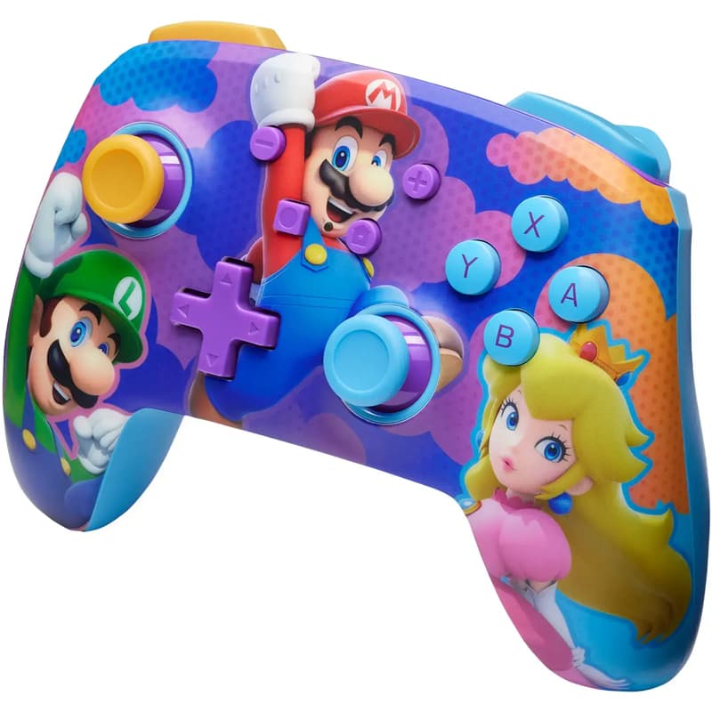 Controle Wireless PowerA Nintendo Switch - Super Mario Color Splash Heroes (PWA-A-09111) 1
