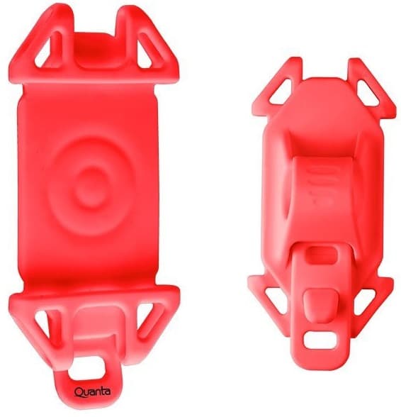 Suporte De Celular Quanta Para Bicicleta QTSBS180 Silicone - Vermelho 1
