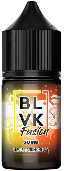 Essência Para Vaper BLVK Fusion Nicotine Salt Lemon Tangerine Ice 50mg Nicotina - 30ml