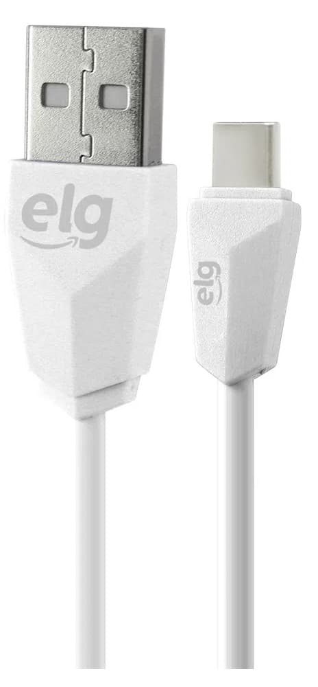 Cabo Tipo C Flat TCUSBE (1.25m) Branco 1