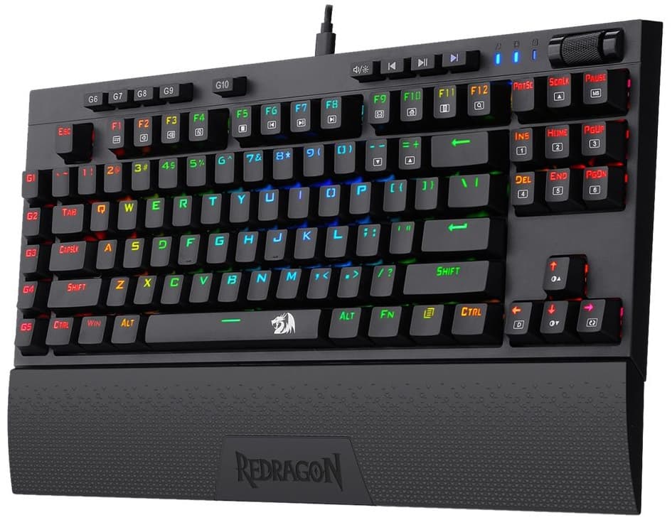 Teclado Gaming Redragon Vishnu Mechanical K596RGB Inglês - Black 1