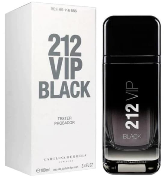 Perfume Tester Carolina Herrera 212 VIP Black EDP Masculino - 100ml