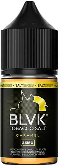 Essência Para Vaper BLVK Nicotine Salt Caramel 35mg Nicotina - 30ml