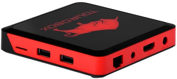 Receptor FTA Tourobox 4K 1/8GB Android - Preto/Vermelho 1