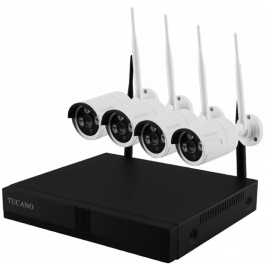 Kit CCTV Tucano 5G Kit TC-WF04 4 Câmeras HD Wi-Fi