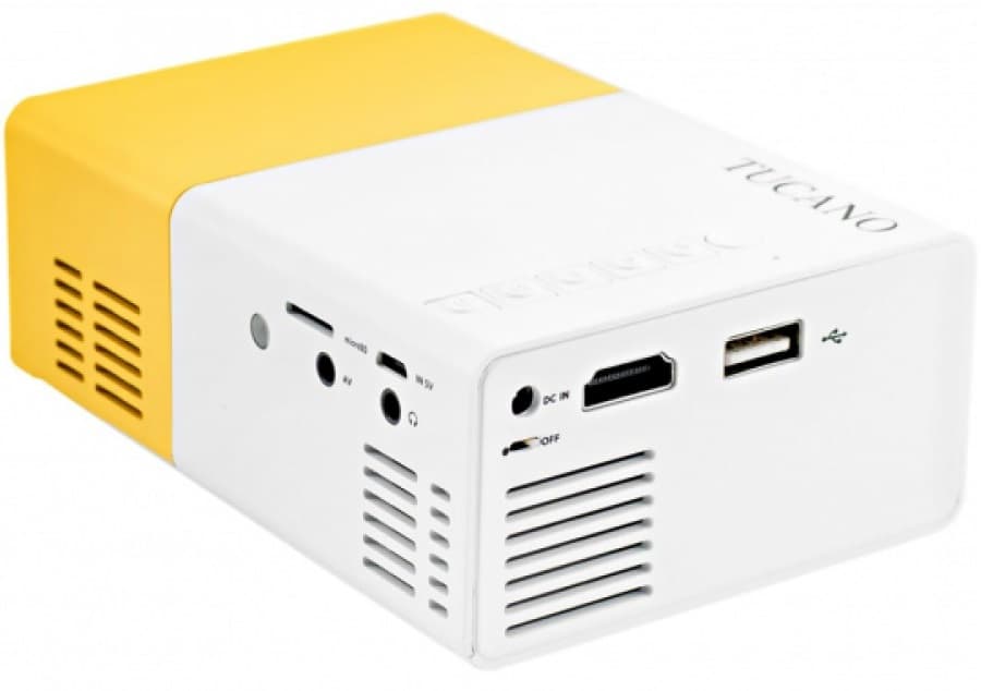 Projetor Mini Tucano TC-Y30 600 lumens - Branco/Amarelo 1