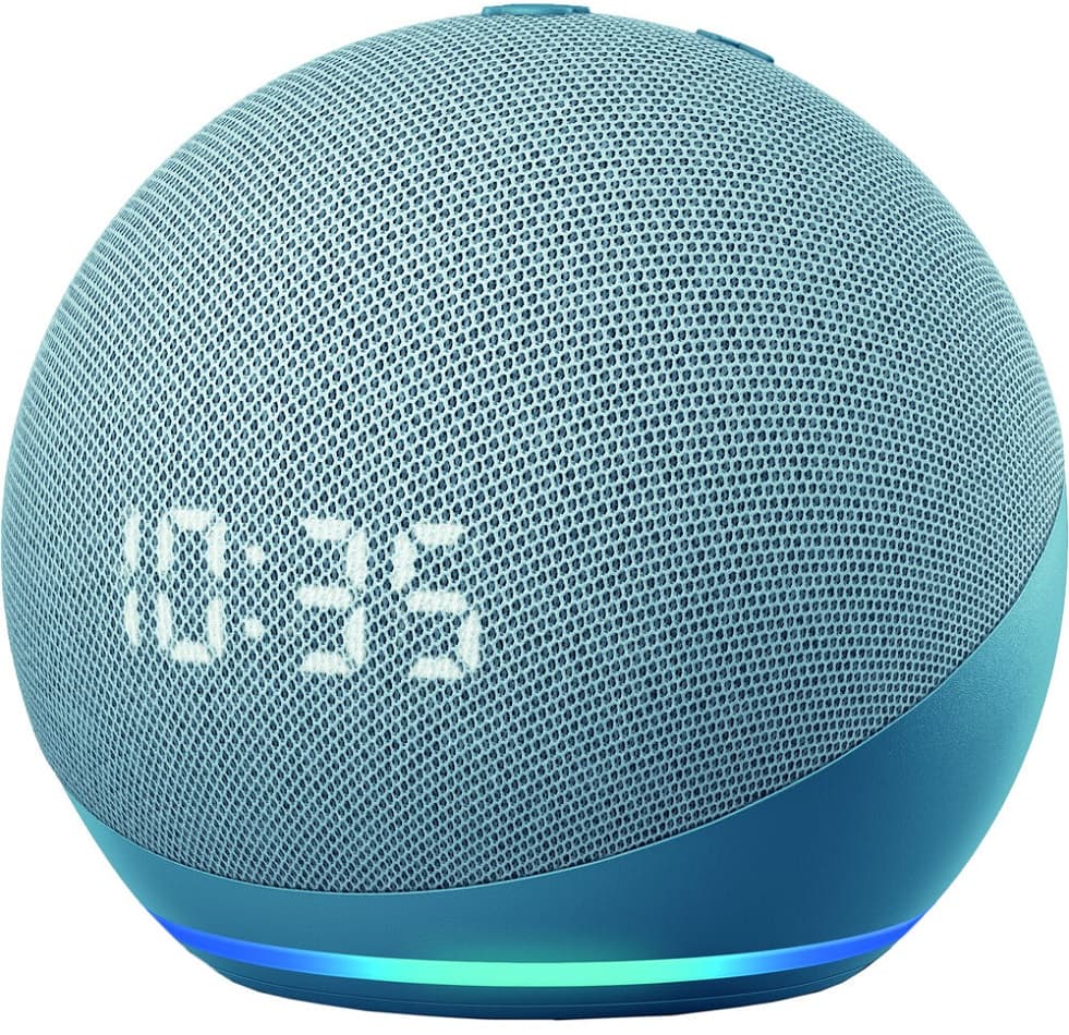 Speaker Amazon Echo Dot 4ª Geração With Clock - Twilight Blue