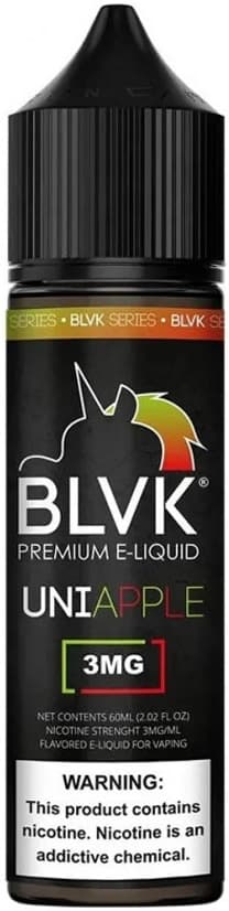 Essência Para Vaper BLVK Unicorn 3mg Nicotina Uniapple - 60ml