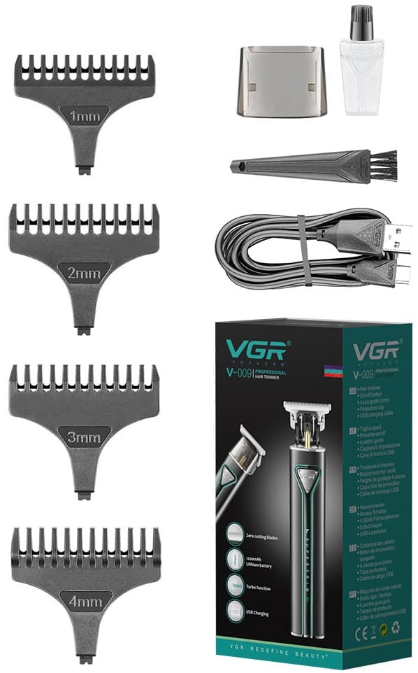 Cortador de Cabelo Voyager V-009 5V - Preto 1