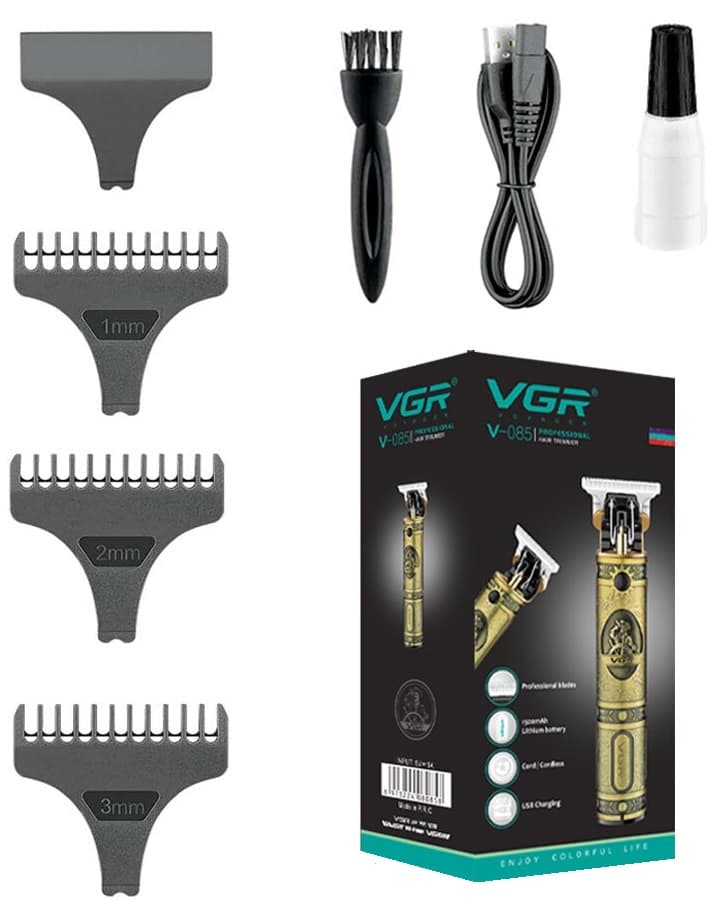 Cortador de Cabelo Voyager V-085 5V - Dourado 1