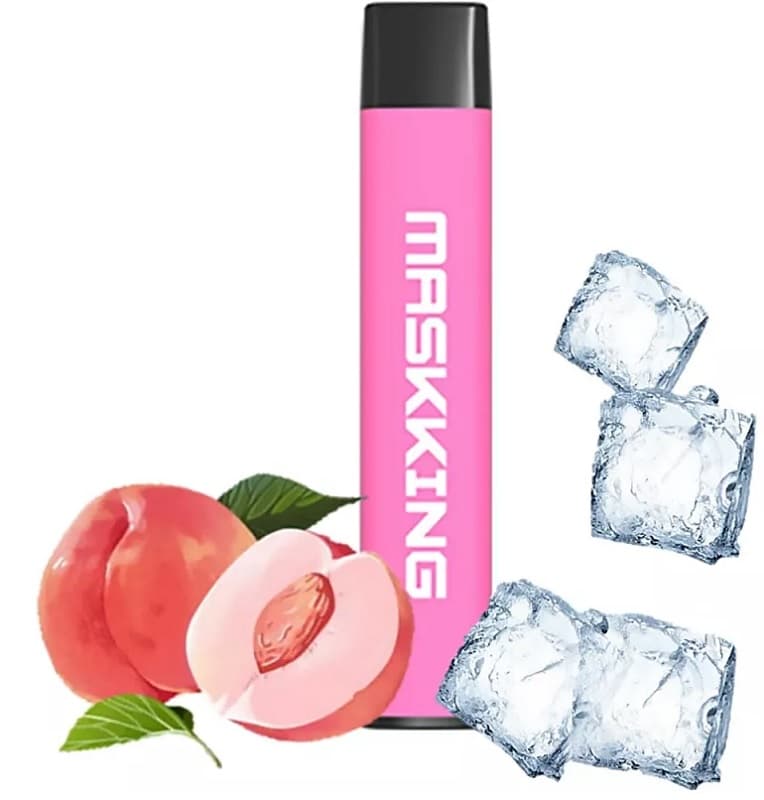 Vaper Descartável Maskking High PT 5% Nicotina 450 Puffs - Peach Ice