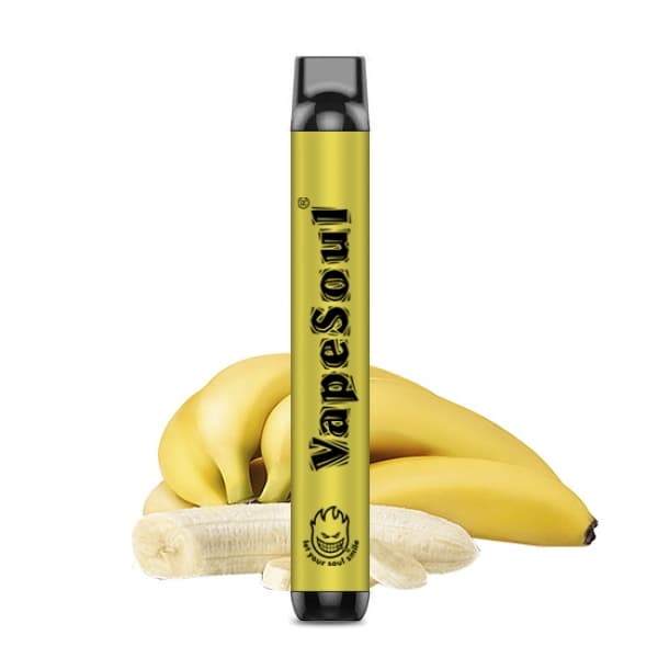 Vaper VapeSoul Descartável 5% Nicotina 1000 Puffs - Banana Ice