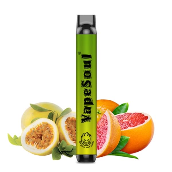 Vaper VapeSoul Descartável 5% Nicotina 1000 - Puffs Passion Grapefruit