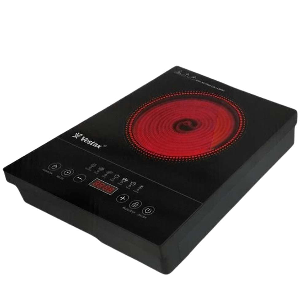 Fogão elétrico de Indução Vestax VT-202 2000W 220V - Black
