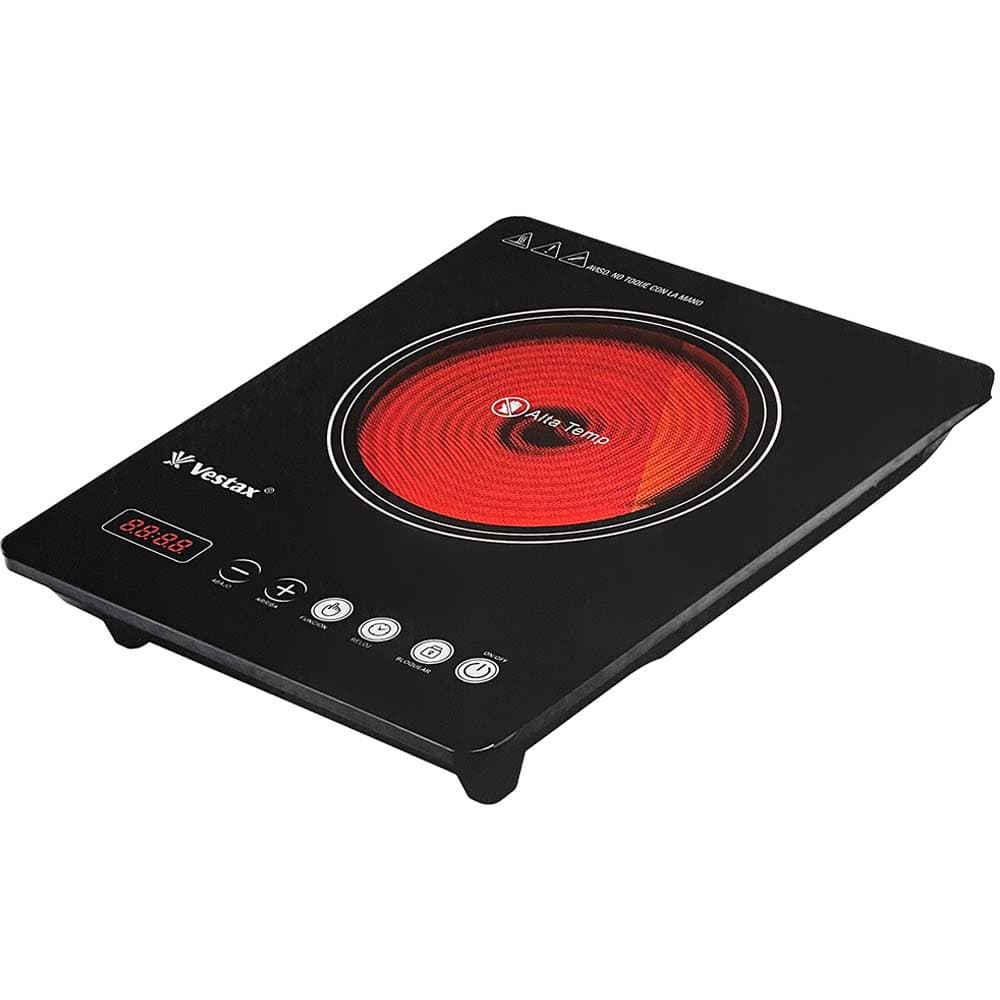 Fogão elétrico de Indução Vestax VT-325 2000W 220V - Black