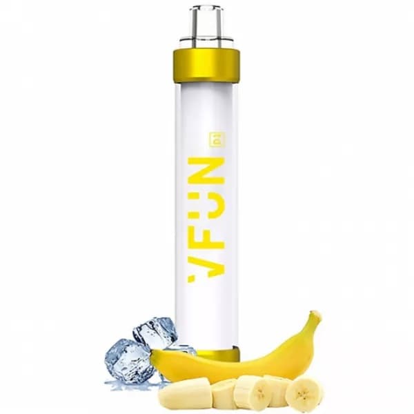 Vaper Descartável Quawins VFUN D1 5% Nicotina 1000 Puffs - Banana Ice