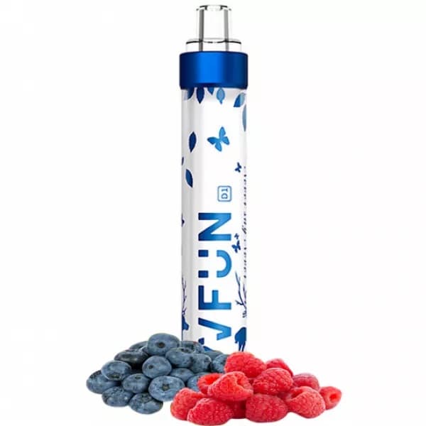 Vaper Descartável Quawins VFUN D1 5% Nicotina 1000 Puffs - Blue Razz
