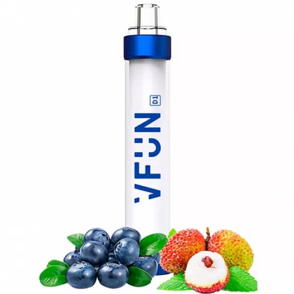 Vaper Descartável Quawins VFUN D1 5% Nicotina 1000 Puffs - Blueberry Lychee