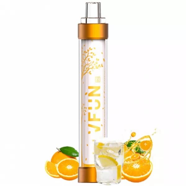 Vaper Descartável Quawins VFUN D1 5% Nicotina 1000 Puffs - Orange Soda