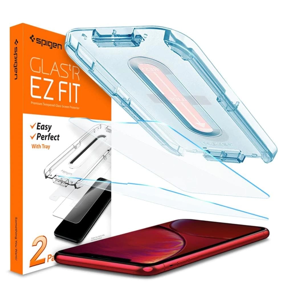 Película Spigen Para IPhone XR/11 064GL25166 EZ FIT GLAS.tR SLIM 2 Pack