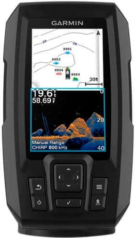 Sonar para Pesca Garmin STRIKER Vivid 4cv com GPS 010-02550-01 + Transdutor GT20-TM 1
