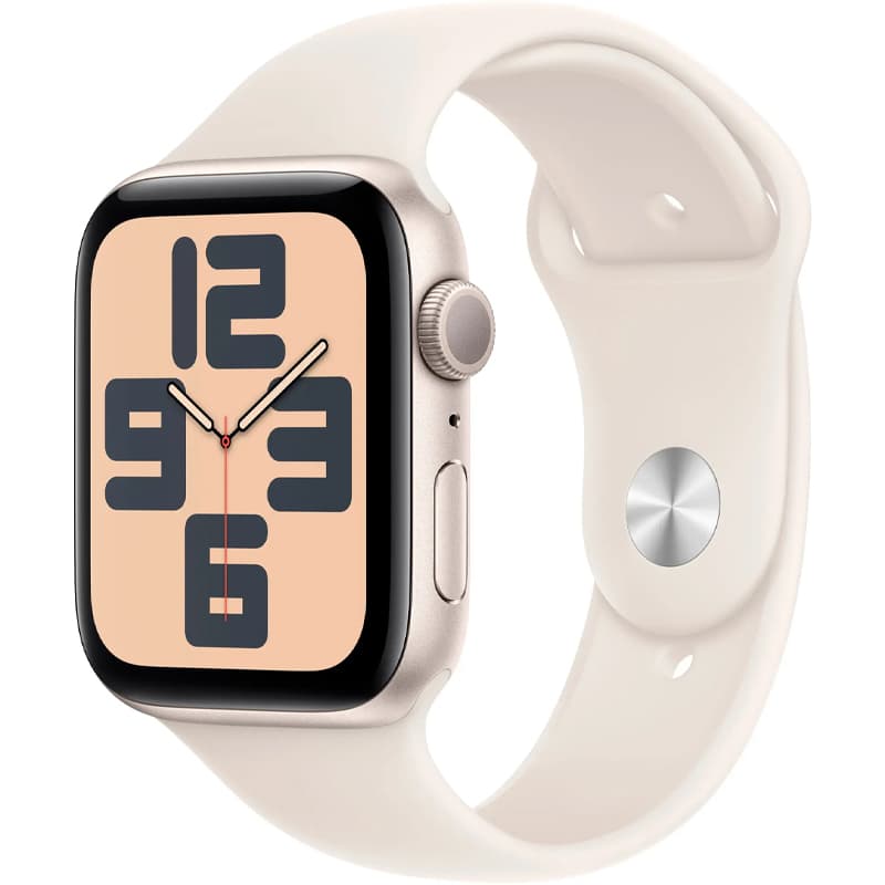 Apple Watch SE 2nd Generation MXEV3BE/A 44mm GPS (2024) - Starlight Aluminium/Sport Band  1