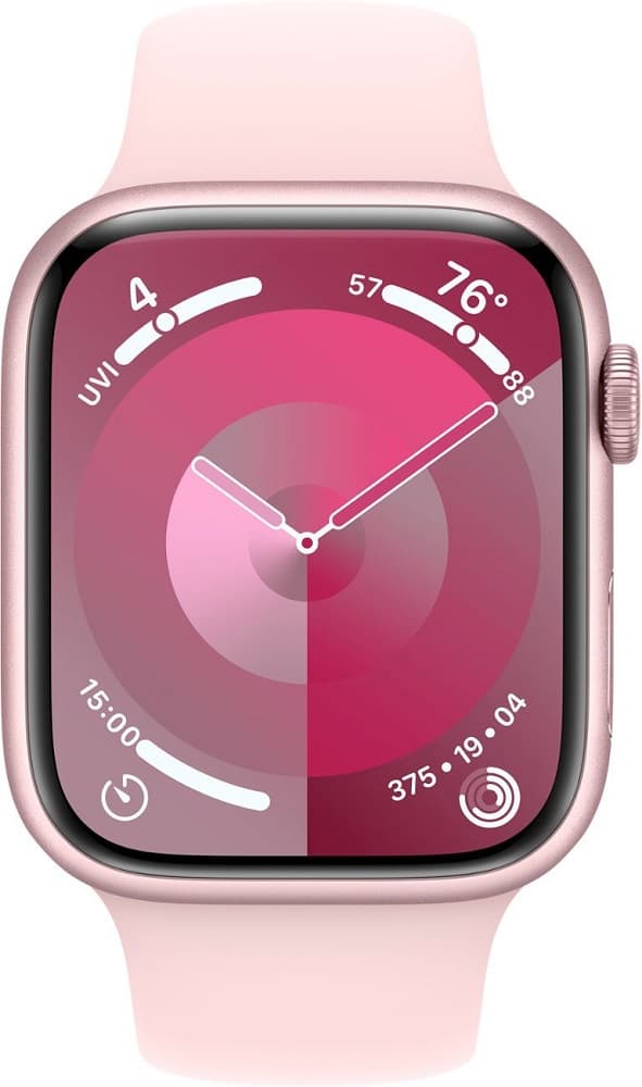 Apple Watch Series 9 MR933LW/A 41mm GPS - Pink Aluminum/Sport Band (Caixa Feia) 1