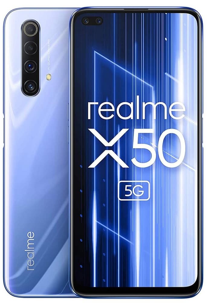 Smartphone Realme X50 RMX2144 5G DS 6.57" 6/128GB Prata  