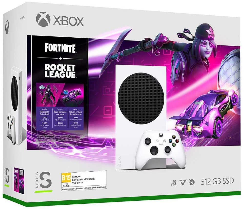 Console Xbox Series S 512GB (Fortnite + Rocket League) - White
