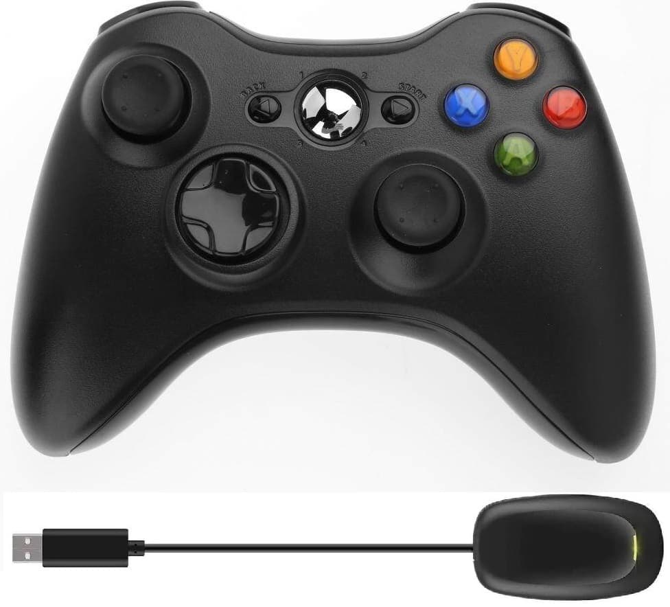Controle Xbox 360 Wireless Receiver - Preto