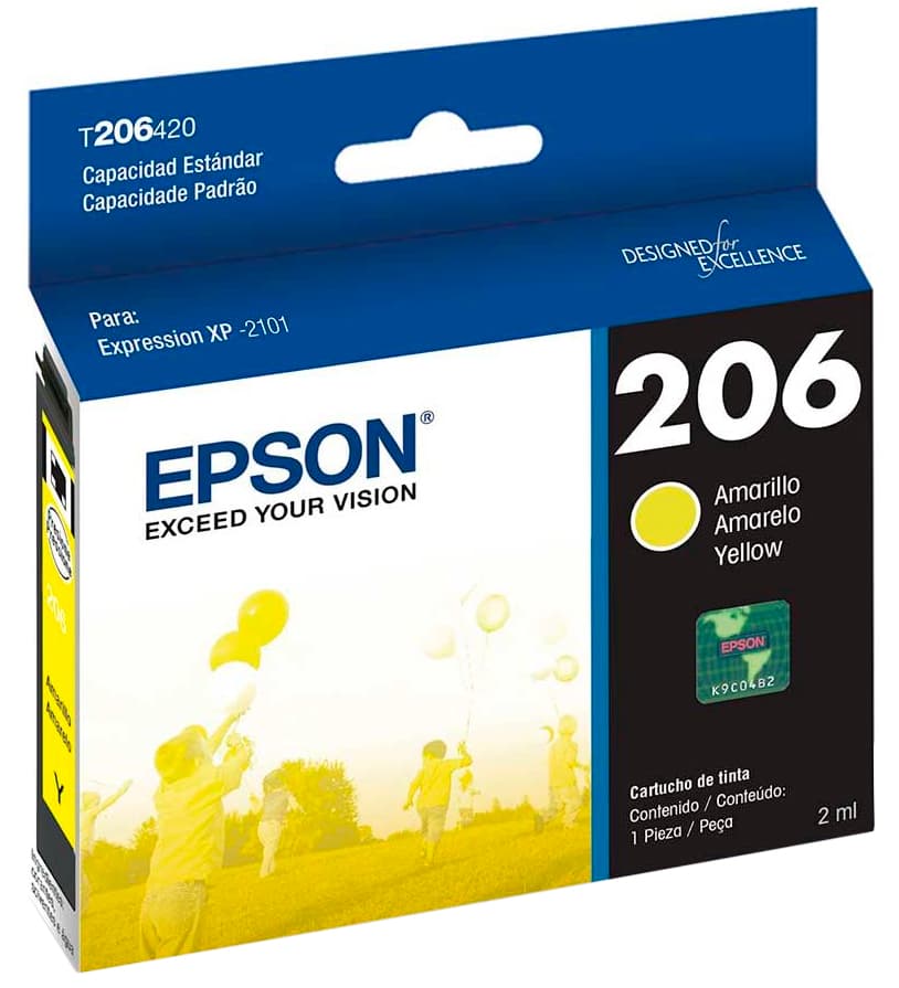 Cartucho De Tinta Epson T206420-AL - Amarelo