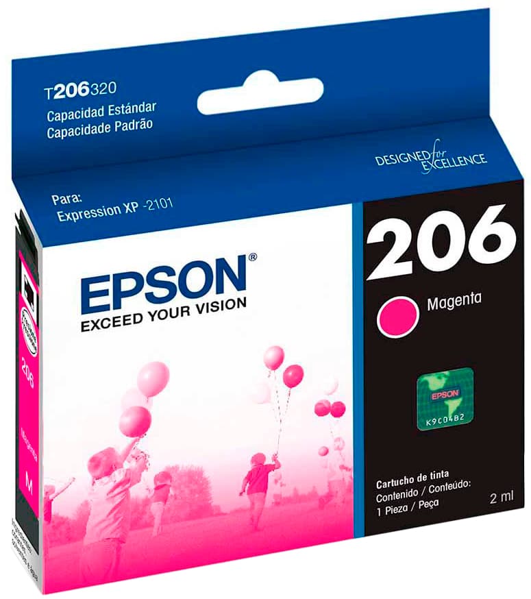 Cartucho de Tinta Epson T206320-AL - Magenta