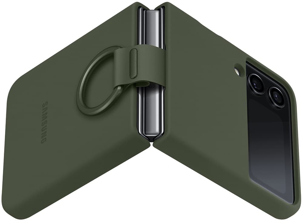 Capa Samsung Galaxy Z Flip4 EF-PF721TGEGWW With Ring - Khaki 3