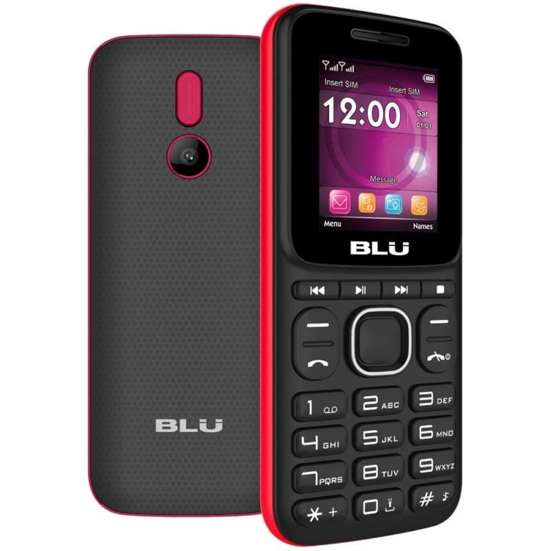 Celular Blu Z4 Music DS Z250 1.8" Preto/Vermelho