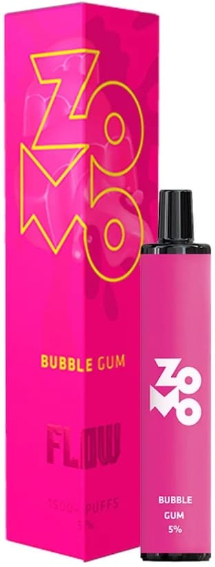 Vaper Zomo Descartável Flow 5% Nicotina 800 Puffs - Bubble Gum