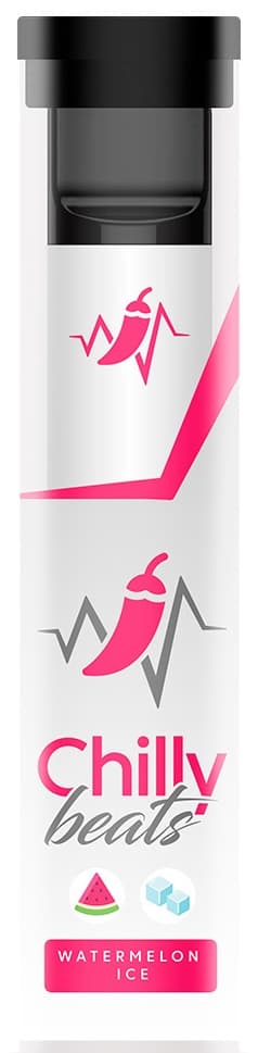 Vaper Descartável Chilly Beats ZRO-C6 0% Nicotina 600 Puffs - Watermelon Ice