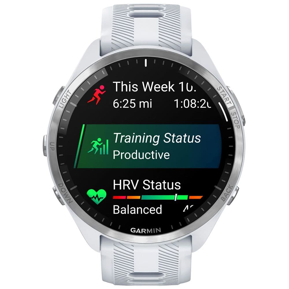 Relógio GPS Garmin Forerunner 965 010-02809-01 - Whitestone/Gray 2