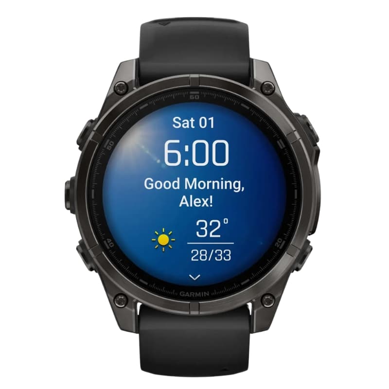 Relógio GPS Garmin Fēnix 8 47mm AMOLED Sapphire 010-02904-20 Carbon Gray/DLC Titanium Black - Pebble Gray 2