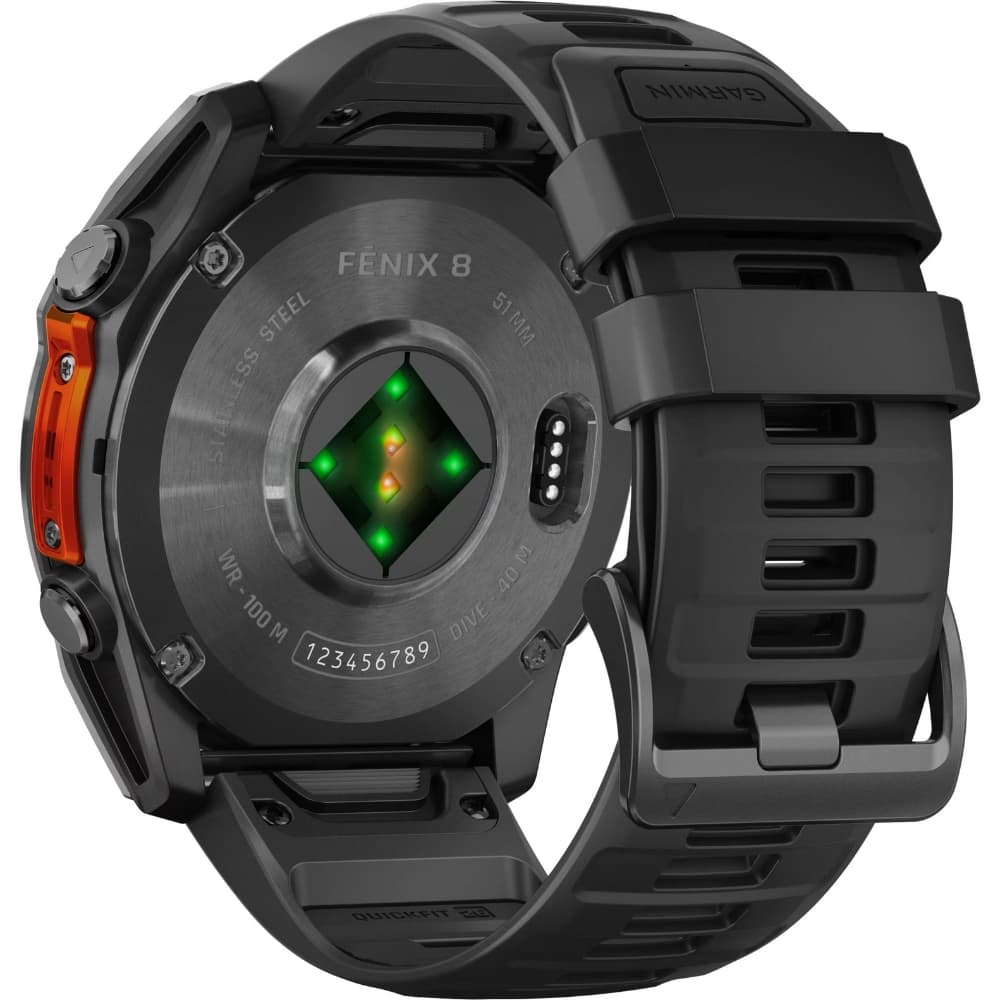 Relógio GPS Garmin Fenix 8 51mm AMOLED - Slate Gray/Black (010-02905-00) 4