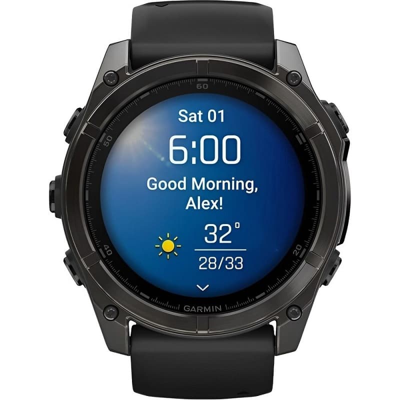Relógio GPS Garmin Fēnix 8 51mm AMOLED Sapphire 010-02905-20 Carbon Gray/DLC Titanium Black - Pebble Gray 2